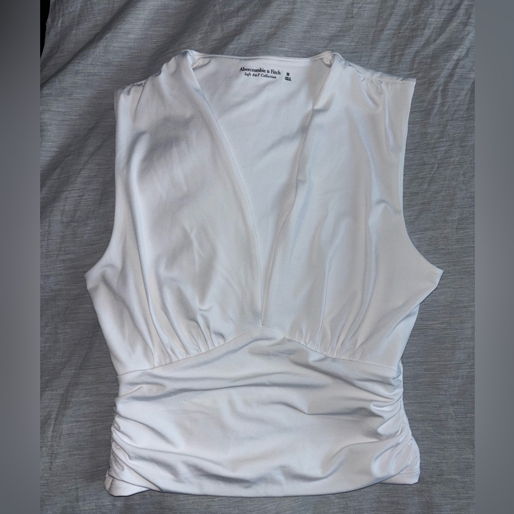 Abercrombie ruched crop tank